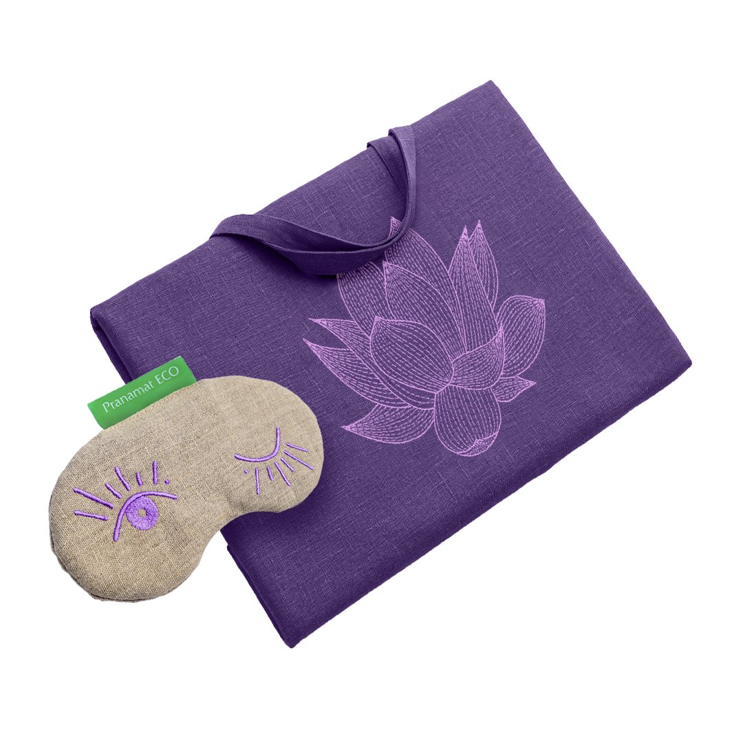 XL Tasche Violett + Augenmaske