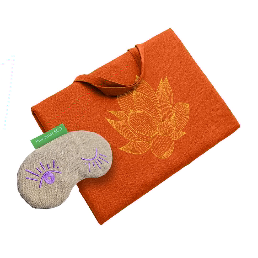 XL Tasche Orange + Augenmaske